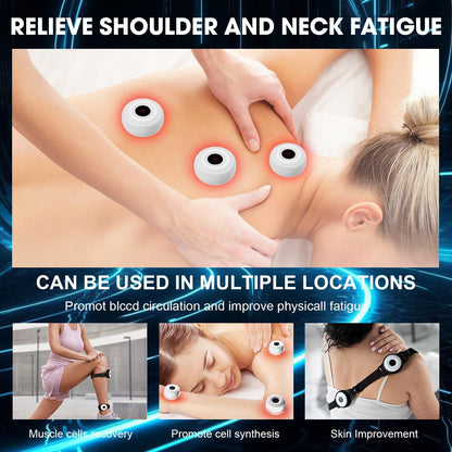 Mini Red Light Therapy for Body, Strong Energy Red Light Therapy Lamp with 660Nm Red Light & 850Nm Infrared Light Targeted for Body Healthcare, 5 Levels of Dual Light Adjustment, White